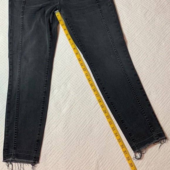 Current/Elliott The Seamed Easy Stiletto Skinny Jeans, Charcoal Gray/Black, 28 - Picture 15 of 16